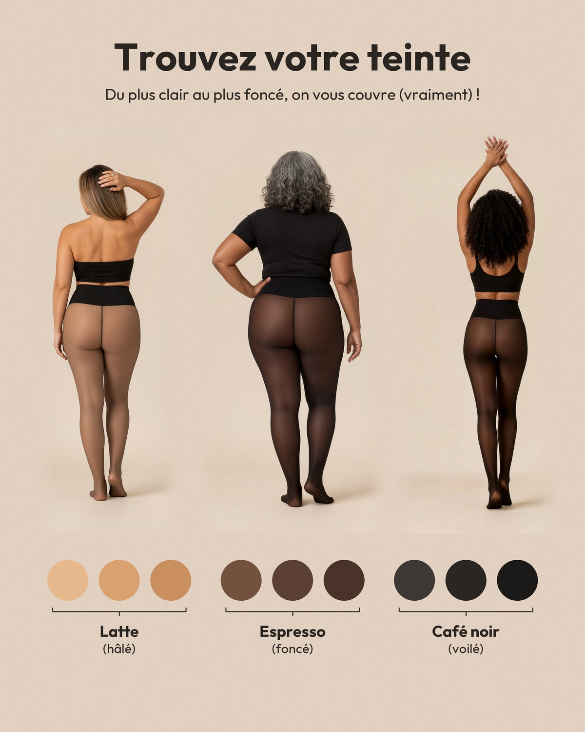Trouvez votre teinte de collant polaire